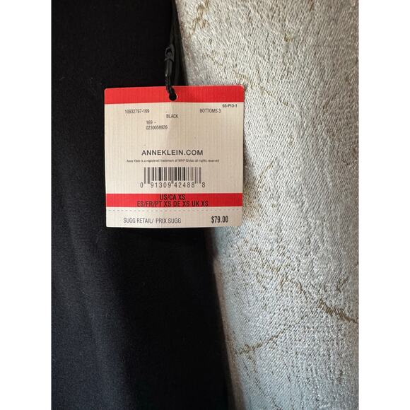 anne klein black skirt with buckle - Picture 4 of 4